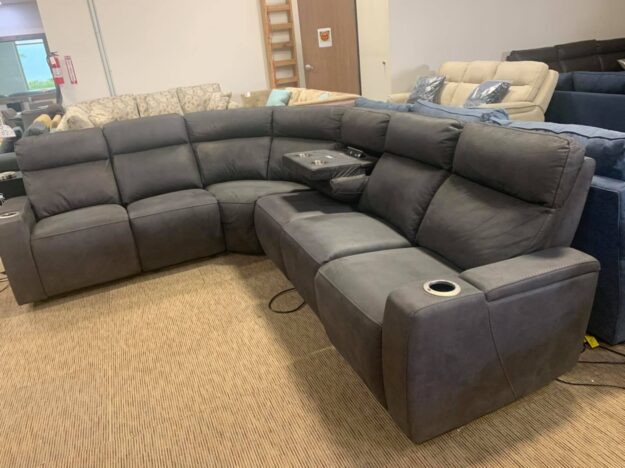 oaklyn-6-piece-fabric-sectional-couch-with-2-power-recliners-and-console-and-usb.jpg Oaklyn 6 Piece Fabric Sectional Couch with 2 power recliners And console and USB