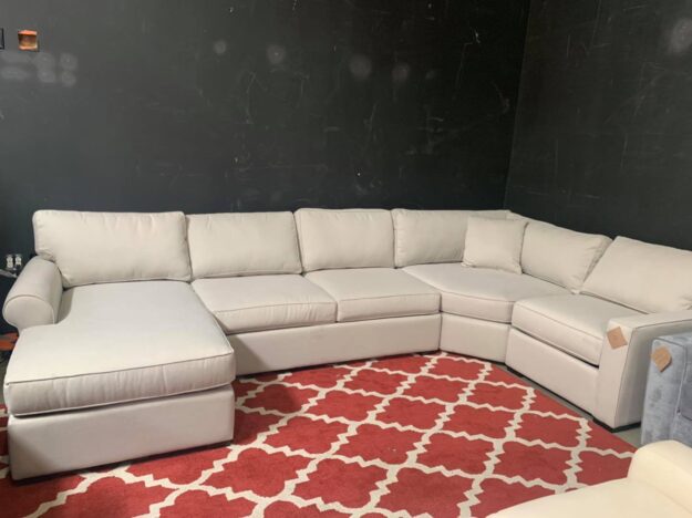 Dawson oatmeal 4 piece fabric sectional couch $699