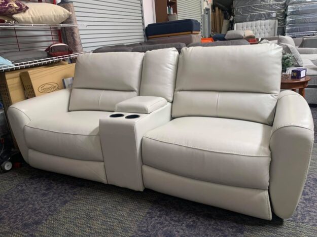 danvors-3-piece-leather-sectional-couch-with-2-power-recliners-power-headrests.jpg Danvors 3 Piece leather sectional couch with 2 power recliners, power headrests