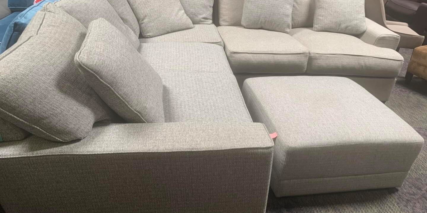 2 Piece fabric mix and match sectional $599