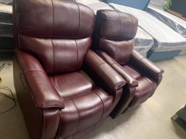 burgundy-leather-arm-chairs-with-power-recliners-power-headrests-and-usb-ports.jpg Burgundy leather arm chairs with power recliners, power headrests and USB ports