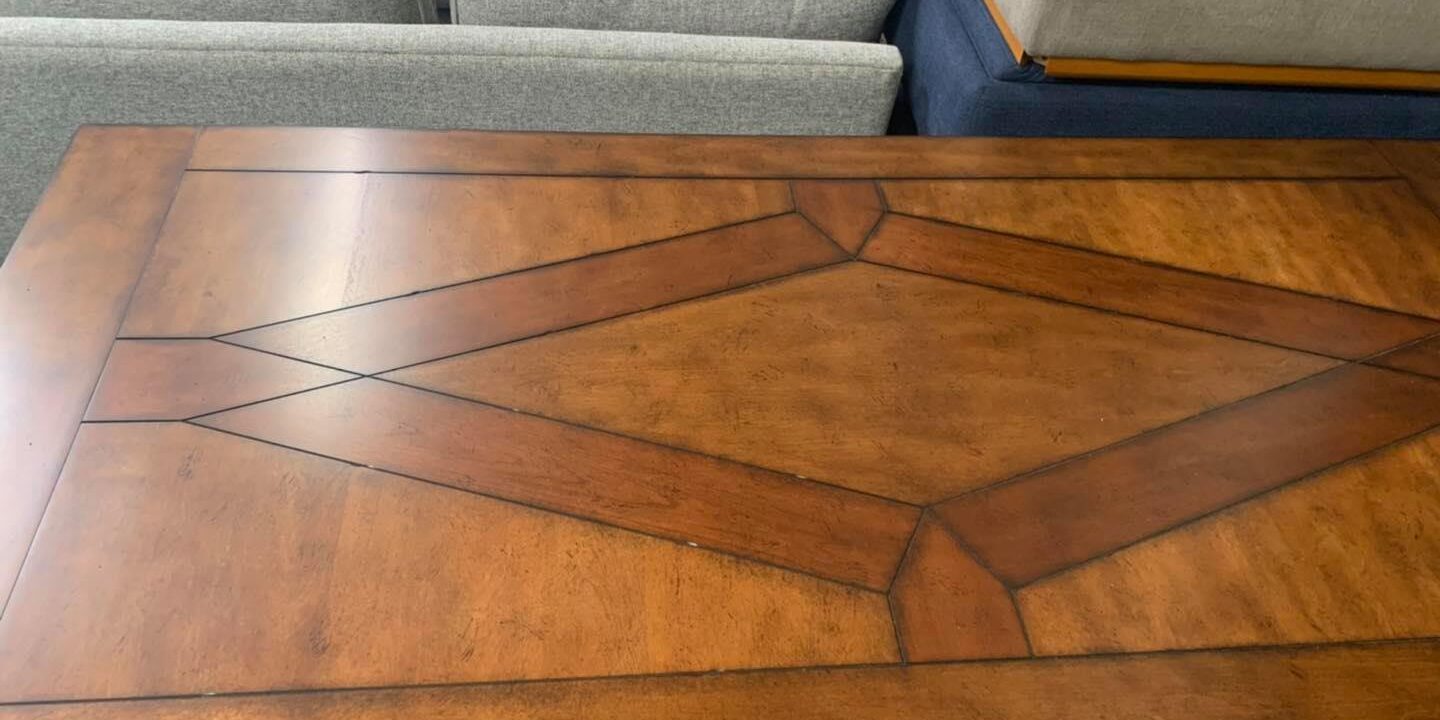 Wood table with extensions $399