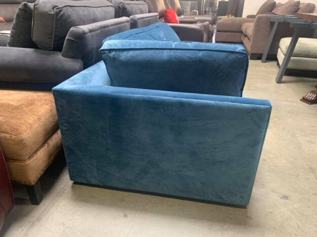 Velvet Blue Chaise $299
