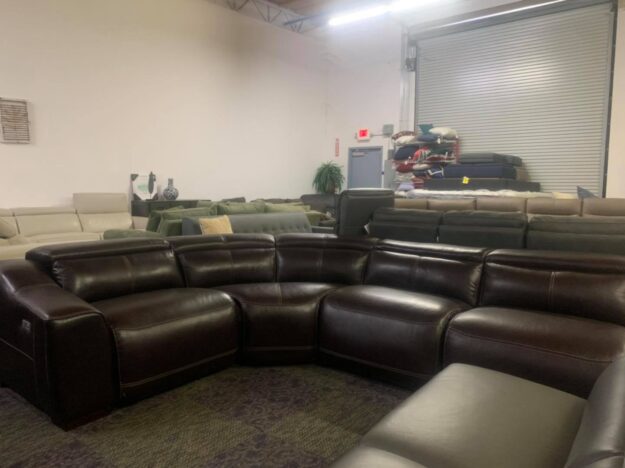 ruthin-4-piece-leather-sectional-couch-1499.jpg Ruthin 4 Piece Leather sectional couch $1499