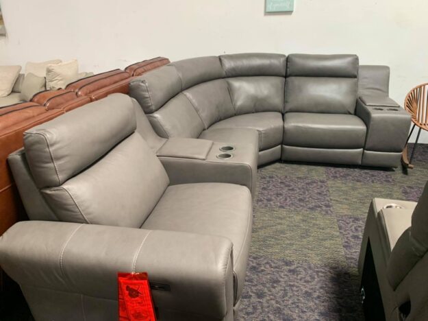 josephia-6-piece-sectional-couch-with-one-power-recliner-power-headrest-and-usb.jpg Josephia 6 Piece sectional couch with one power recliner, power headrest and USB