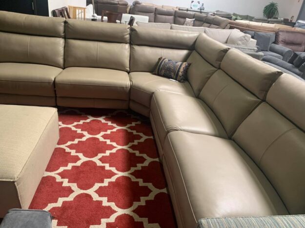 raymere-5-pc.-leather-sectional-sofa-with-1-power-recliners-power-headrest-and.jpg Raymere 5-Pc. Leather Sectional Sofa With 1 Power Recliners, Power Headrest, And