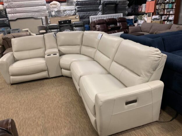 danvors-5-piece-leather-sectional-couch-with-2-power-recliners-1199.jpg Danvors 5 Piece leather sectional couch with 2 power recliners $1199