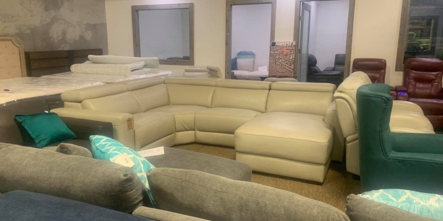 nevio-4-piece-leather-sectional-couch-with-chaise-1499.jpg Nevio 4 Piece Leather Sectional Couch With chaise $1499