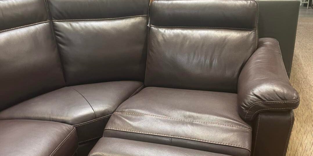 pirello 3-pc leather sectional sofa