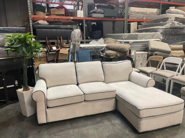Harleyrose 2 pc fabric sectional with chaise