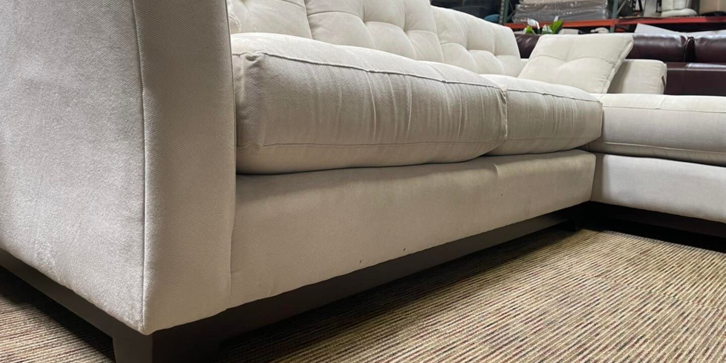 Does Bone fabric sectional $599
