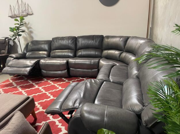 gray-6pc-leather-sectional-1599.jpg Gray 6pc leather sectional $1,599
