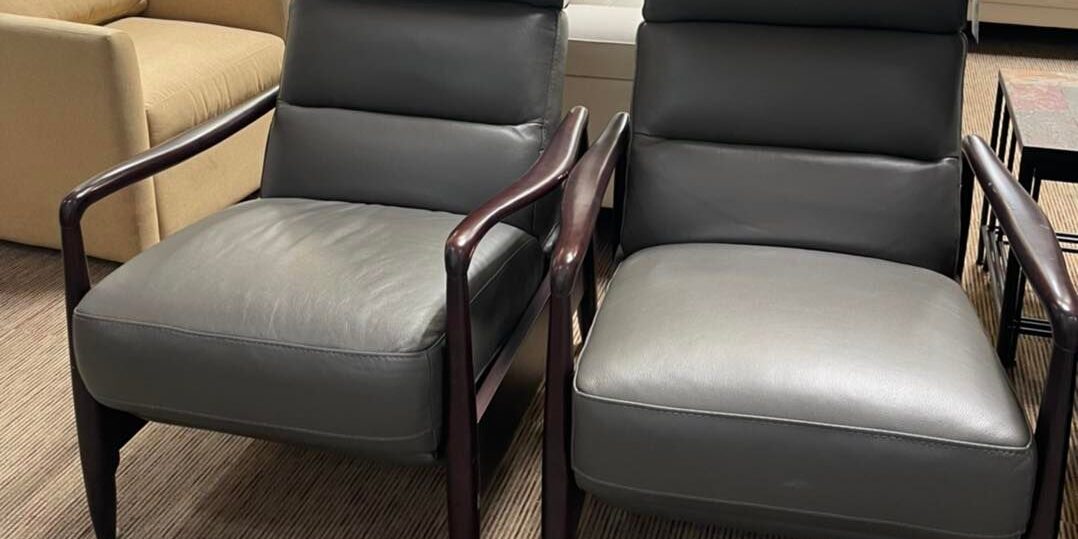 Jazlo leather Pushback reclining chair $399