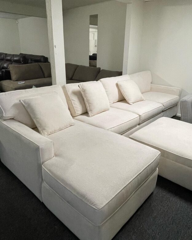 Radley 3 pc fabric sectional with chaise $699